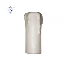 VELA CORTA PARA PORTALAMPARAS E-14 BLANCO
