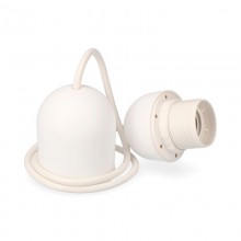 CONJUNTO COLGANTE BLANCO E-27 LONGITUD 80CM