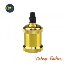 PORTALAMPARAS EDICION VINTAGE ORO BRILLANTE E27 (MAX. 60W)