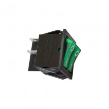 INTERRUPTOR DOBLE 15A 250V VERDE