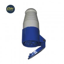BASE AEREA CETAC 2 P+T AZUL 16A RETRACTILADO