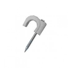 GRAPA BLANCA CABLE MANGUERA TUBULAR 2X0,50 Nº 4 (CAJA 100UNI)