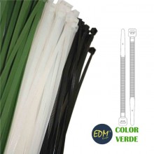 BRIDAS VERDES 150X3,5 MM (BOLSA 100 UNI)
