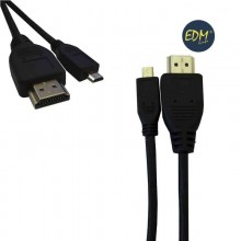 CONEXION HDMI A MICRO HDMI ALTA VELOCIDAD 1.4 MACHO MACHO 1M