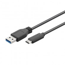 CABLE USB 1MTS 3.0 TIPO A MACHO A USB TIPO 3.1 TIPO C MACHO