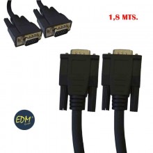 CONEXION SUPER VGA MACHO MACHO 1,80 M