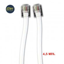 PROLONGACION TELEFONICA 4,5M 4 VIAS MACHO-MACHO EDM