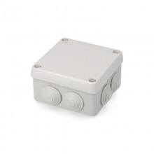 CAJA ESTANCA CUADRADA 100X100X55MM CON TORNILLOS