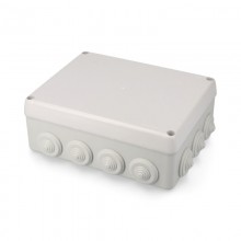 CAJA ESTANCA RECTANGULAR 220X170X80MM CON TORNILLOS