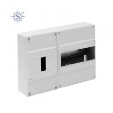 CAJA PARA DISTRIBUCIÓN 1ICP+7 ELEMENTOS BLANCO 227X188X55MM