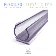 MINI CANAL PARA TUBO FLEXILUX/FLEXILED 13MM 1,5MTS./UNIDAD EDM