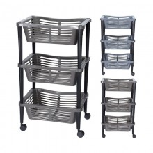 VERDULERO 4 RUEDAS 3 CESTAS