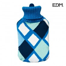 BOLSA DE AGUA CUADROS COLORES MARINOS 2L