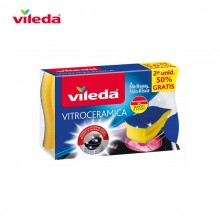 SALVAUÑAS VITROCERAMICA DUPLO CON BAYETA MICROFIBRAS 137091 VILEDA