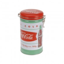 CAJA METALICA ALMACENAJE CAFE MODELO COCA-COLA