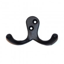 COLGADOR DOBLE ALUMINIO NEGRO