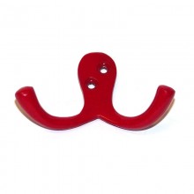 COLGADOR DOBLE ALUMINIO ROJO