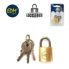CANDADO LATON ARCO NORMAL 20X12MM BLISTER