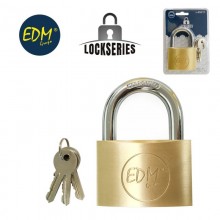 CANDADO LATON ARCO NORMAL 60X36MM BLISTER