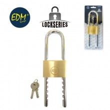 CANDADO LATON ARCO REGULABLE 60MM APERTURA 60-160MM BLISTER