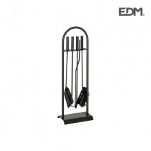 KIT DE CHIMENEA NEGRO 4 PIEZAS - EDM