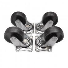 SET 4 RUEDAS 40MM NEGRAS 45X40MM