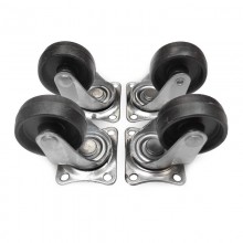 SET 4 RUEDAS 50MM NEGRAS
