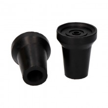 CONTERA EXTERIOR GOMA MULETA Ø18MM NEGRA