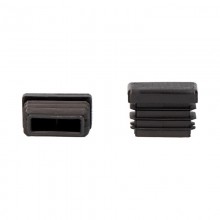 CONTERA INTERIOR RECTANGULAR CON ALETA 60X20MM NEGRA