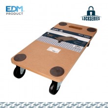 CARRETILLA CON BASE DE MADERA MAX. 200KG 58X30X12CM