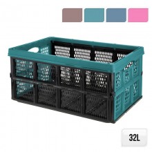 CAJA MULTIUSOS PLEGABLE 32L. (COLORES SURTIDOS) 50X21X33CM