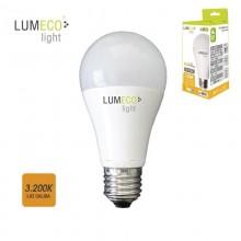 BOMBILLA STANDARD LED E27 16,5W 1630 LM 3200K LUZ CALIDA LUMECO
