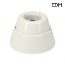 PORTALAMPARAS E27 ZOCALO RECTO PORCELANA ENVASADA EDM