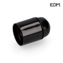 PORTALAMPARAS BK REFORZADO E-27 NEGRO ENVASADO EDM
