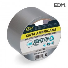 CINTA MULTIUSO AMERICANA 10X50 PLATEADA ENVASADA