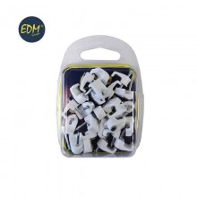 GRAPA BLANCA CABLE MANGUERA PLANA 2X1 Nº 03 ENVASADO EDM