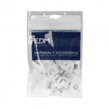 GRAPA BLANCA CABLE MANGUERA TUBULAR 2X6 Nº 10 (10UDS)