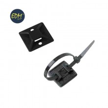 SOPORTE ADHESIVO PARA BRIDA NEG. (25 UNI.) POR BLISTER