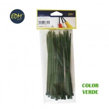 BRIDAS VERDES 200X4,8 ENVASADAS (BOLSA 25 UNID.) EDM
