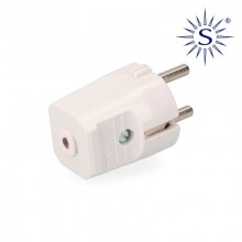 CLAVIJA SCHUKO T/T 4,8MM RETRACTILADA