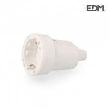 BASE AEREA GOMA 10/16 A 250 V T/TL IP44 4,8 MM BLANCA RETRAC. EDM