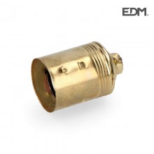 PORTALAMPARAS HIERRO LATON E-27 RETRACTILADO EDM