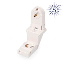 PORTALAMPARAS FLUORESCENCIA CON PORTACEBADOR RETRACTILADO